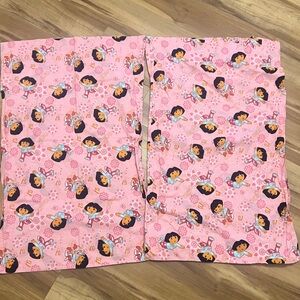 Set of 2 VTG Dora The Explorer Pink Pillowcases | Nickelodeon Y2K